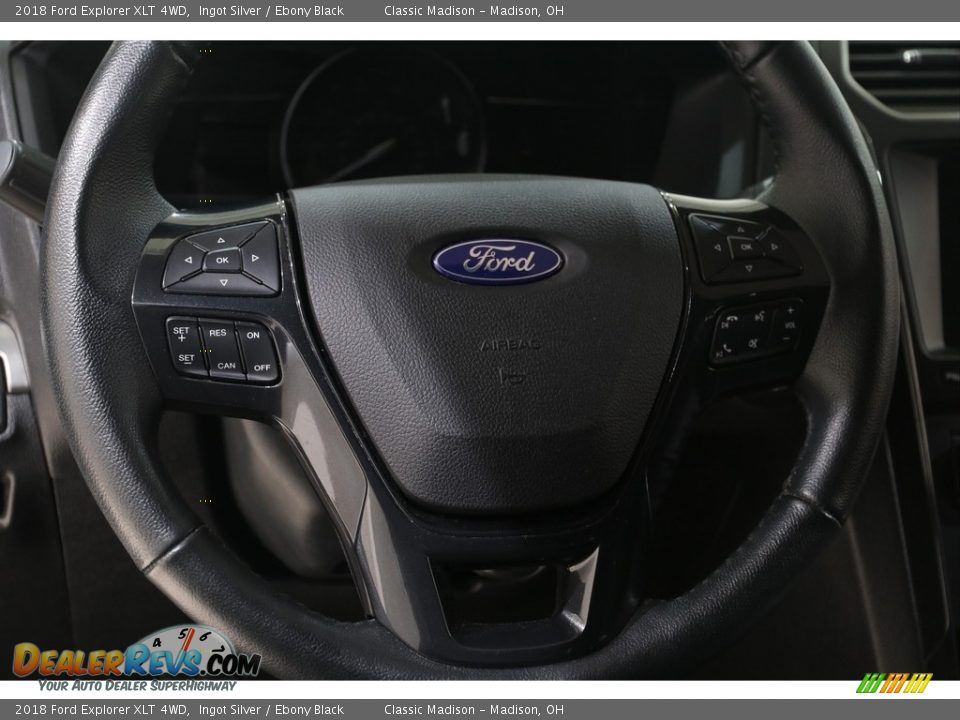 2018 Ford Explorer XLT 4WD Ingot Silver / Ebony Black Photo #9