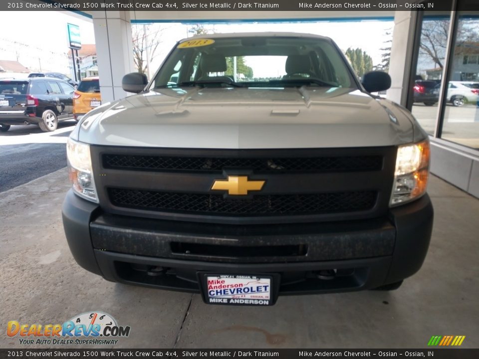 2013 Chevrolet Silverado 1500 Work Truck Crew Cab 4x4 Silver Ice Metallic / Dark Titanium Photo #8