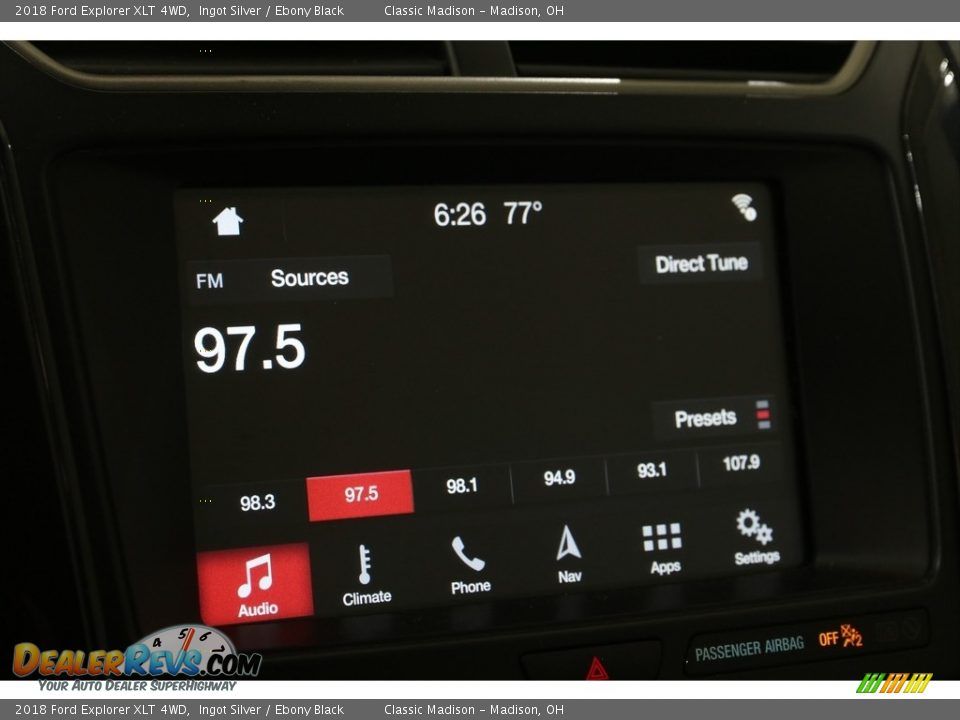 2018 Ford Explorer XLT 4WD Ingot Silver / Ebony Black Photo #12