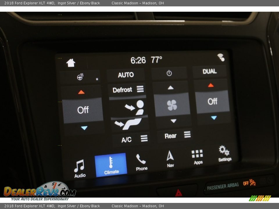 2018 Ford Explorer XLT 4WD Ingot Silver / Ebony Black Photo #13