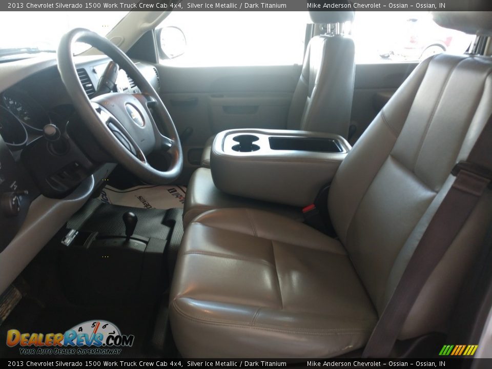 2013 Chevrolet Silverado 1500 Work Truck Crew Cab 4x4 Silver Ice Metallic / Dark Titanium Photo #11