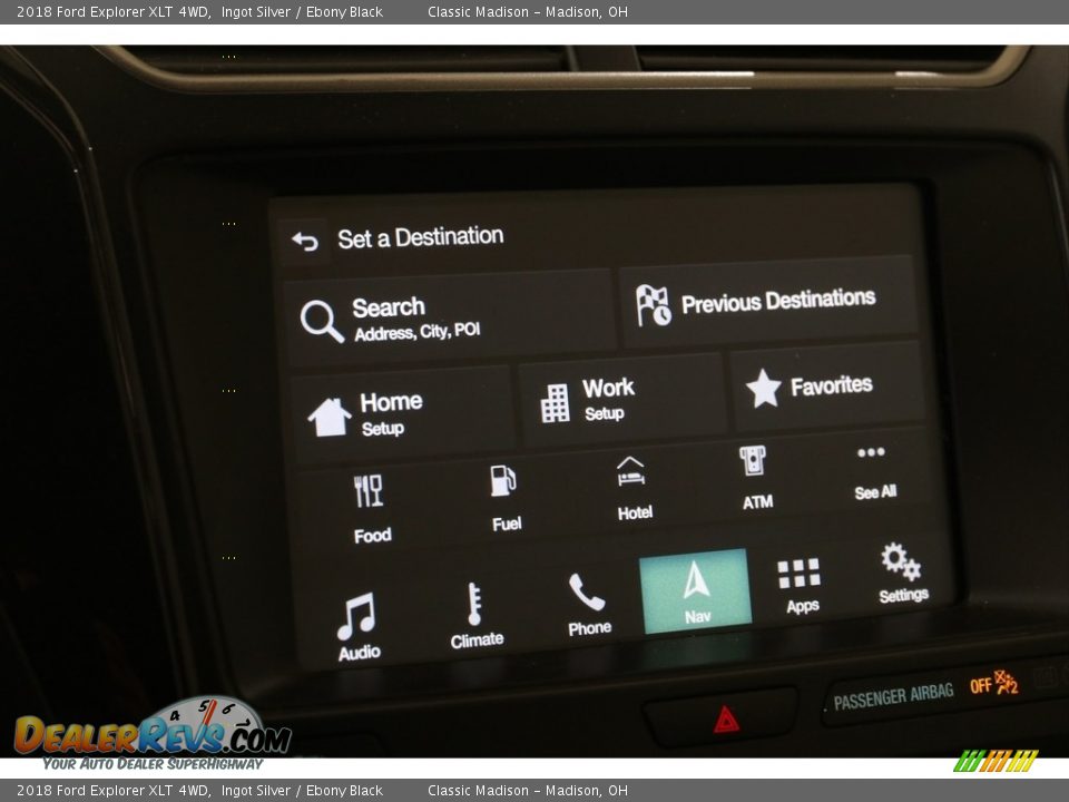 2018 Ford Explorer XLT 4WD Ingot Silver / Ebony Black Photo #16