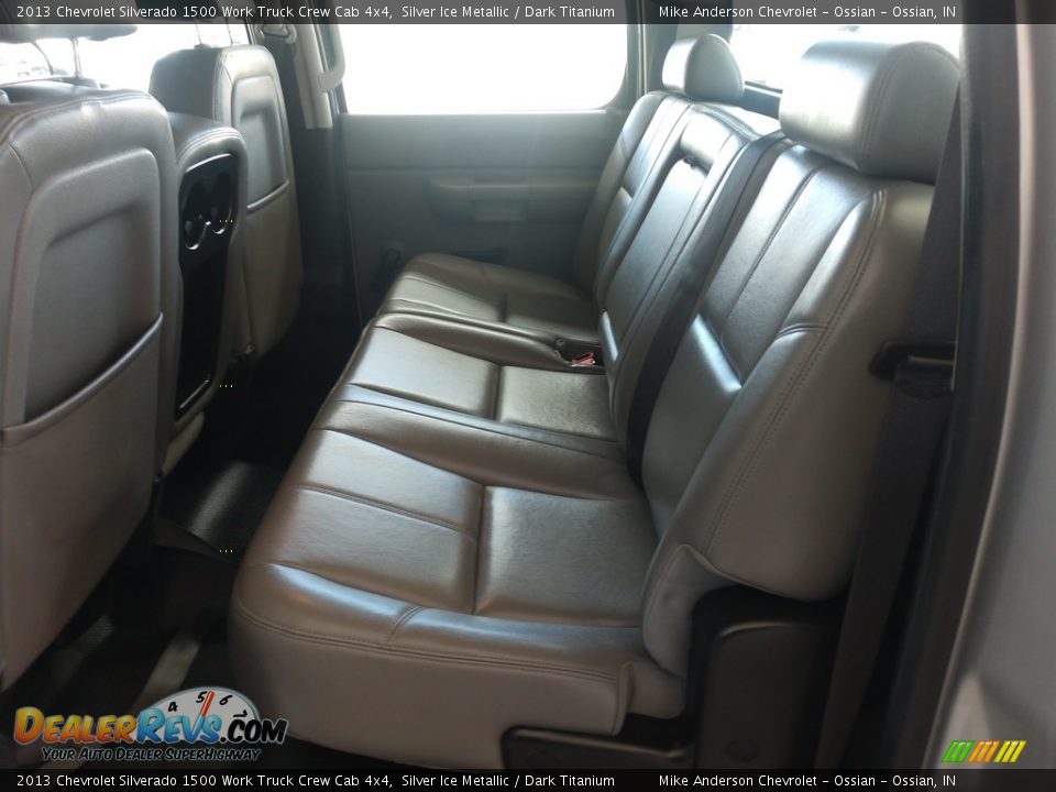 Rear Seat of 2013 Chevrolet Silverado 1500 Work Truck Crew Cab 4x4 Photo #13