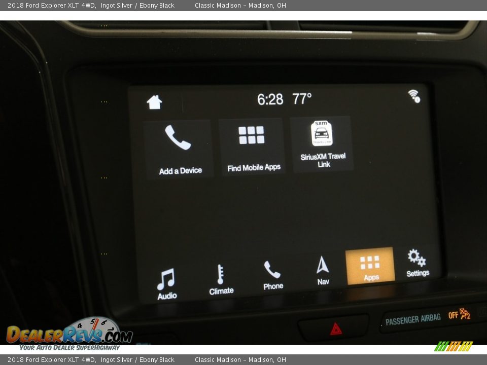 2018 Ford Explorer XLT 4WD Ingot Silver / Ebony Black Photo #17