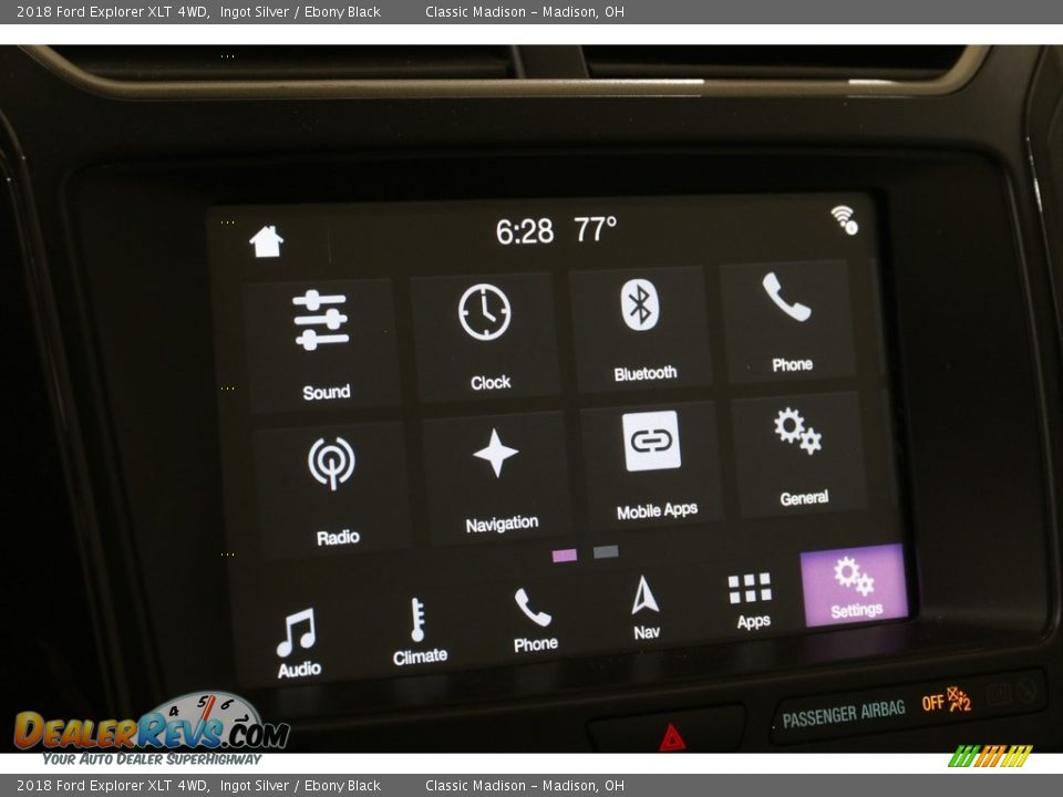 2018 Ford Explorer XLT 4WD Ingot Silver / Ebony Black Photo #18