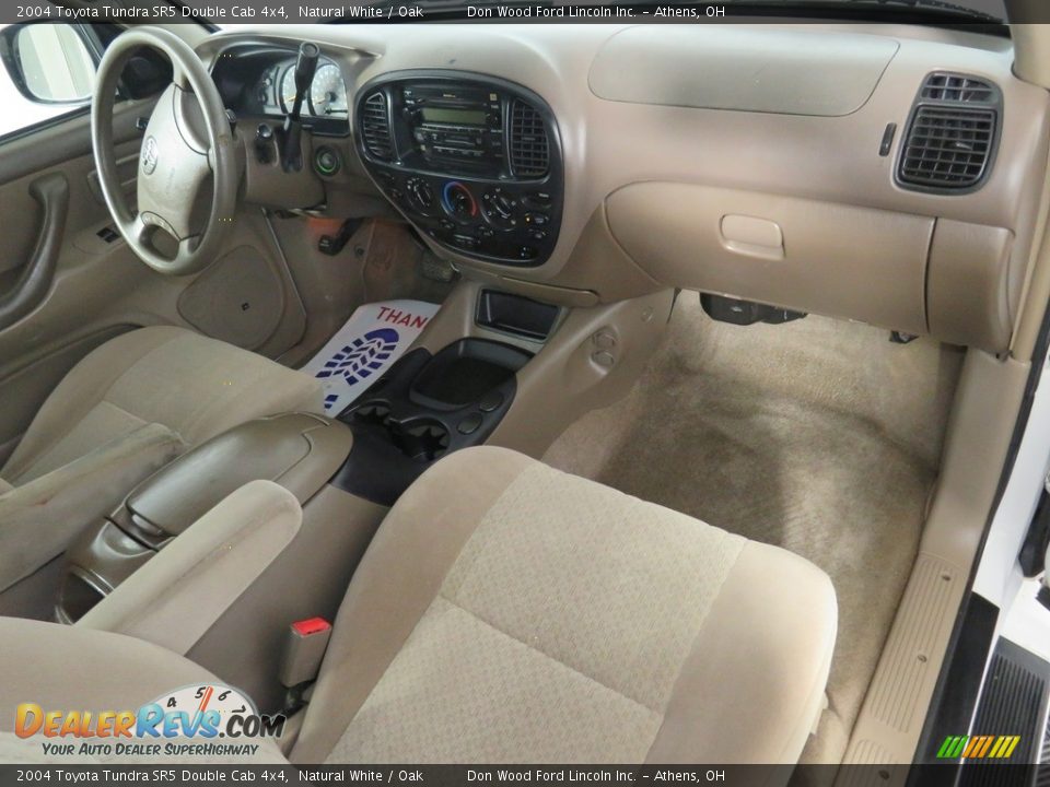 2004 Toyota Tundra SR5 Double Cab 4x4 Natural White / Oak Photo #25
