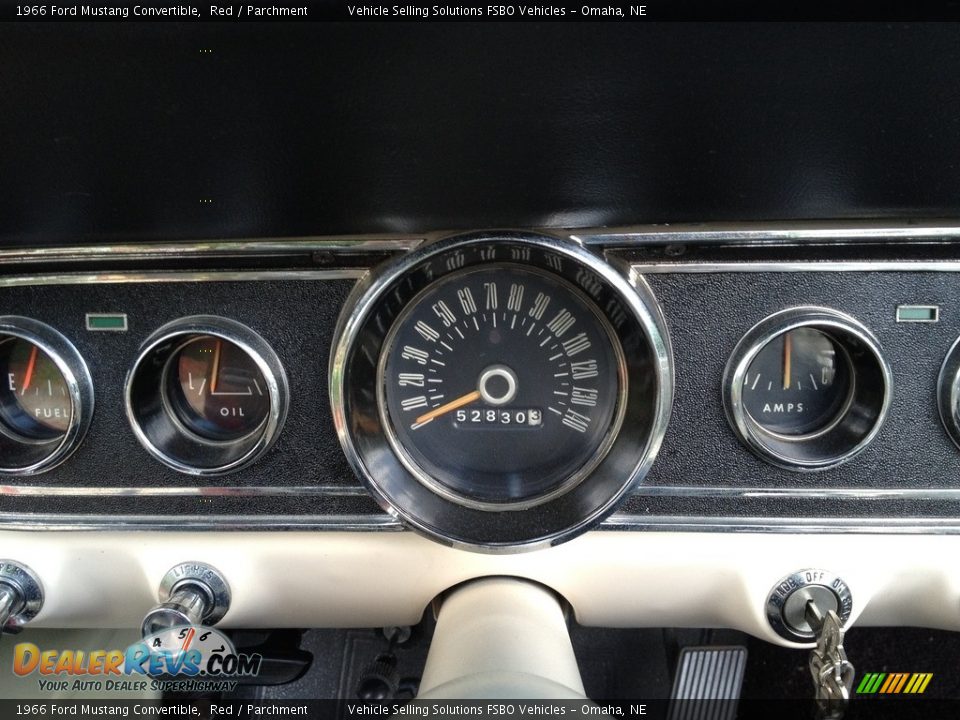 1966 Ford Mustang Convertible Red / Parchment Photo #2