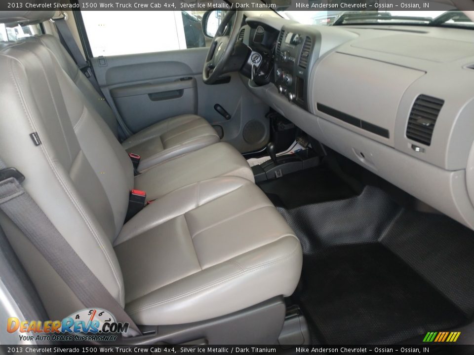 Front Seat of 2013 Chevrolet Silverado 1500 Work Truck Crew Cab 4x4 Photo #17