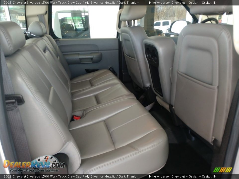 Rear Seat of 2013 Chevrolet Silverado 1500 Work Truck Crew Cab 4x4 Photo #18