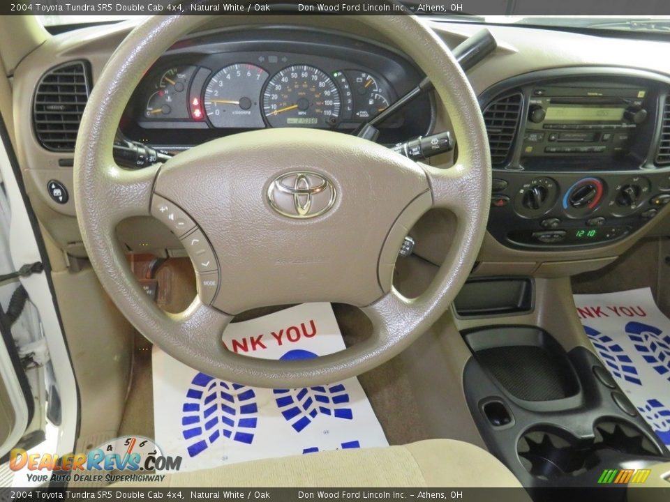 2004 Toyota Tundra SR5 Double Cab 4x4 Natural White / Oak Photo #28