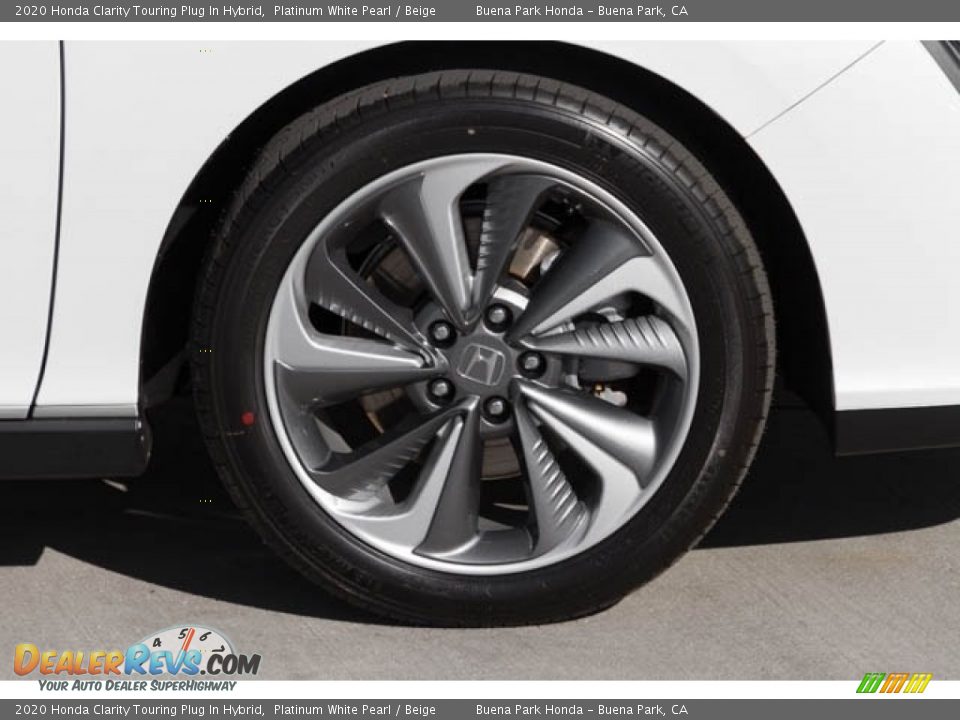 2020 Honda Clarity Touring Plug In Hybrid Platinum White Pearl / Beige Photo #5