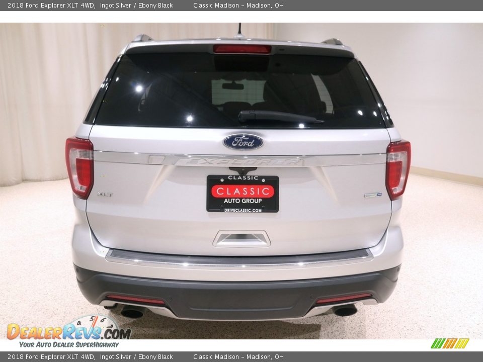 2018 Ford Explorer XLT 4WD Ingot Silver / Ebony Black Photo #25