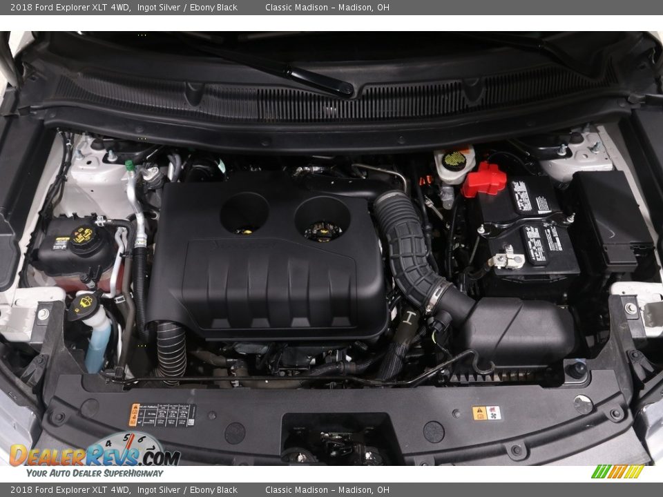 2018 Ford Explorer XLT 4WD Ingot Silver / Ebony Black Photo #26