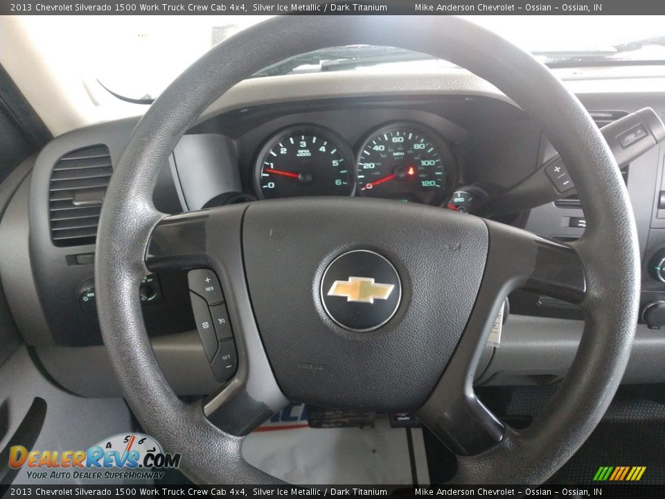 2013 Chevrolet Silverado 1500 Work Truck Crew Cab 4x4 Steering Wheel Photo #24