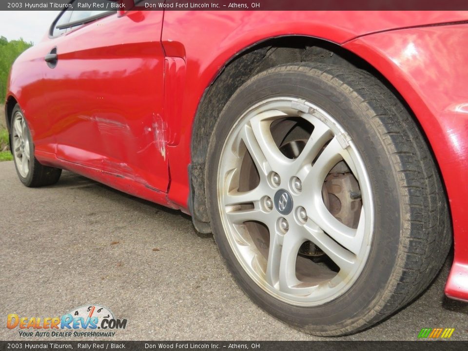 2003 Hyundai Tiburon Rally Red / Black Photo #3