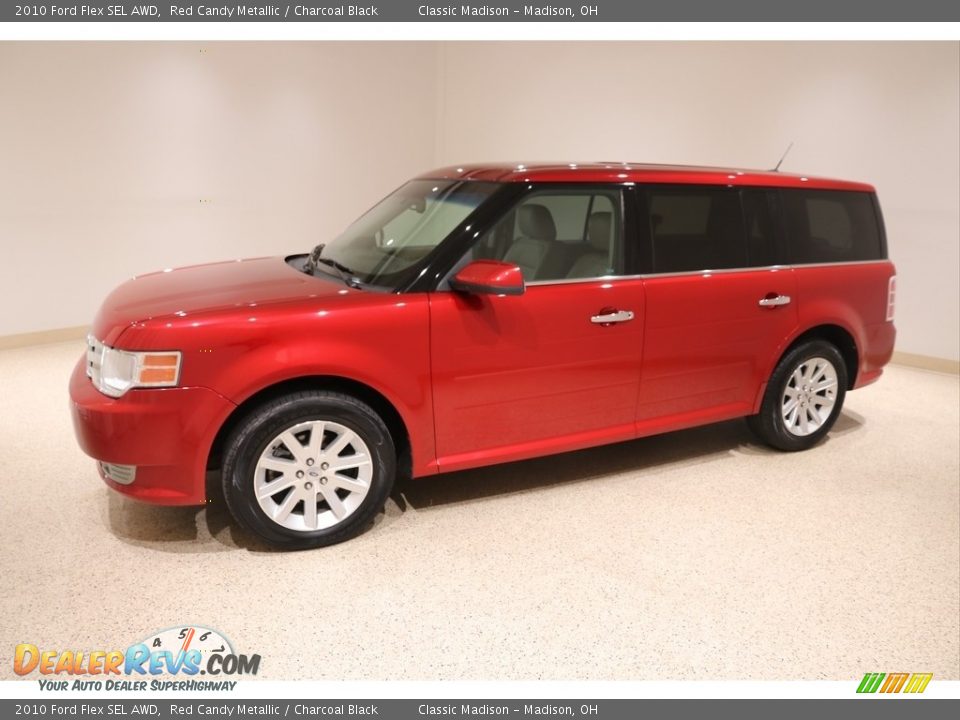 2010 Ford Flex SEL AWD Red Candy Metallic / Charcoal Black Photo #3