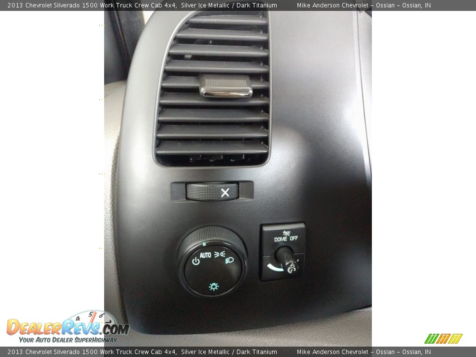 Controls of 2013 Chevrolet Silverado 1500 Work Truck Crew Cab 4x4 Photo #26