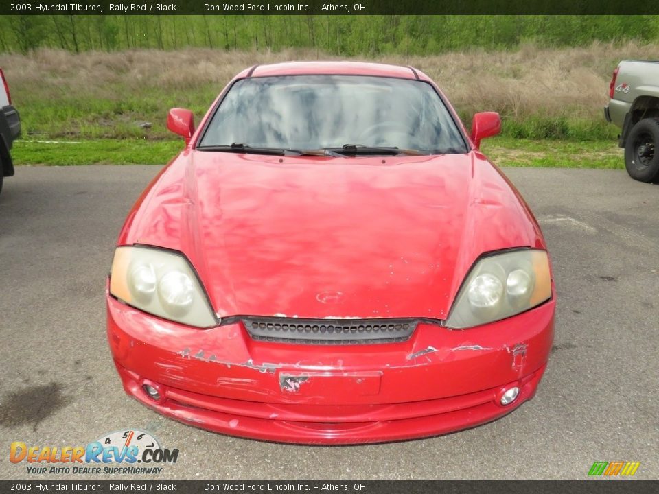 2003 Hyundai Tiburon Rally Red / Black Photo #4