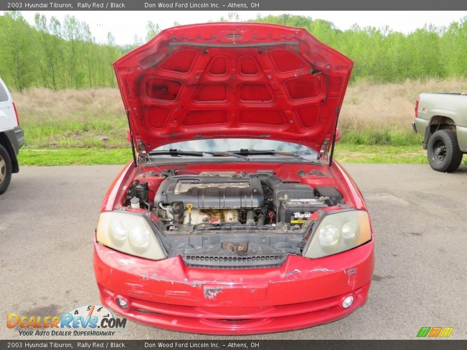 2003 Hyundai Tiburon Rally Red / Black Photo #5