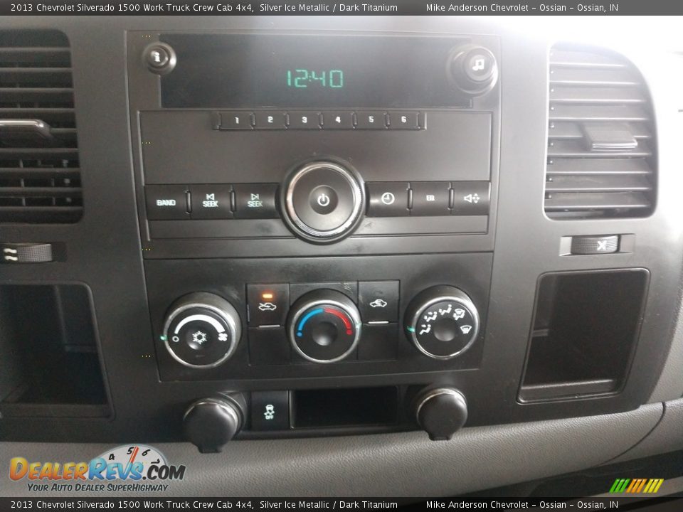 Controls of 2013 Chevrolet Silverado 1500 Work Truck Crew Cab 4x4 Photo #28