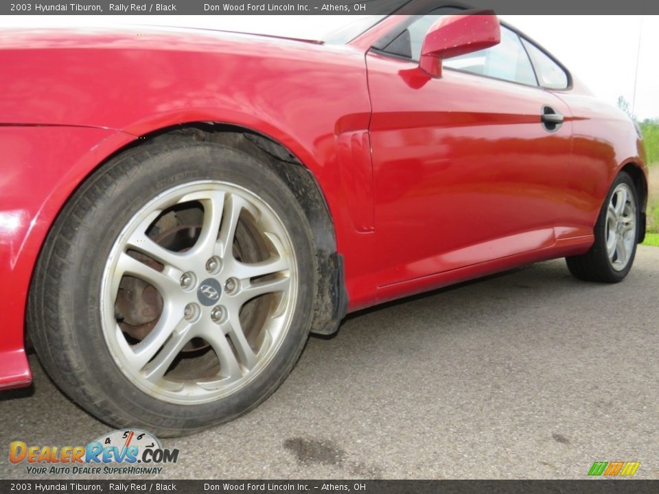 2003 Hyundai Tiburon Rally Red / Black Photo #8