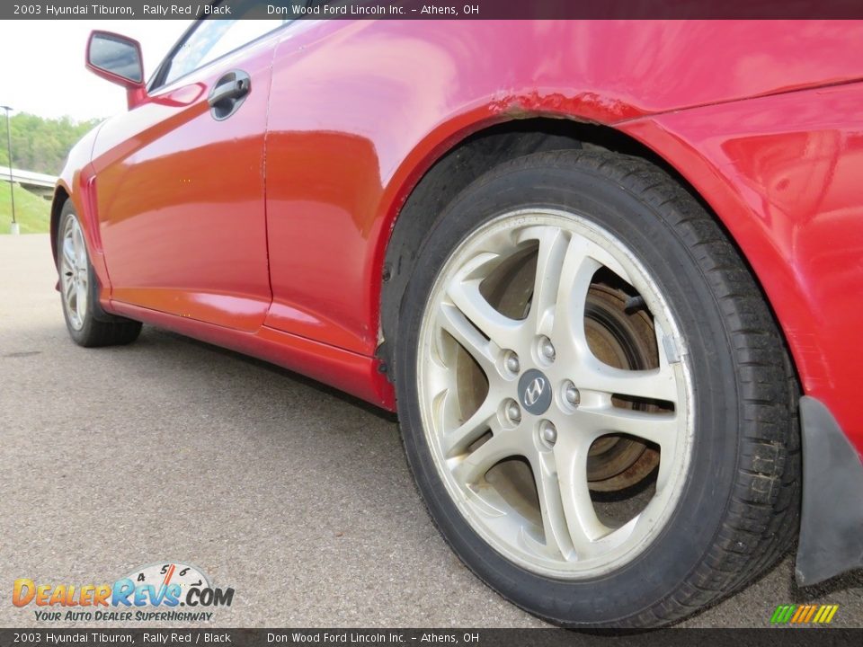 2003 Hyundai Tiburon Rally Red / Black Photo #10