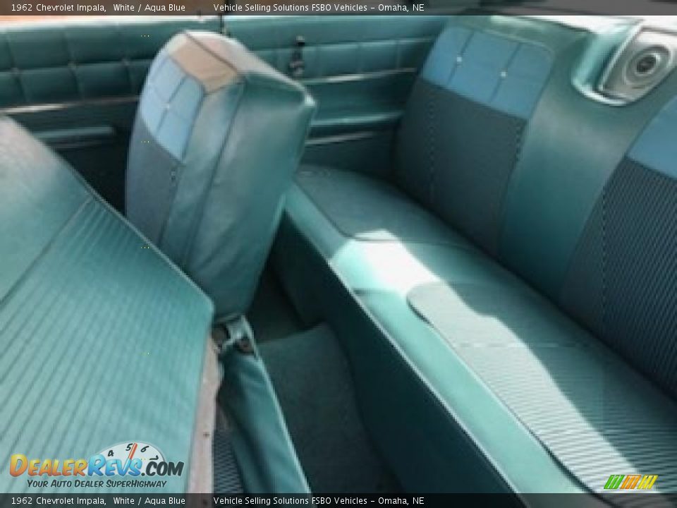 1962 Chevrolet Impala White / Aqua Blue Photo #5