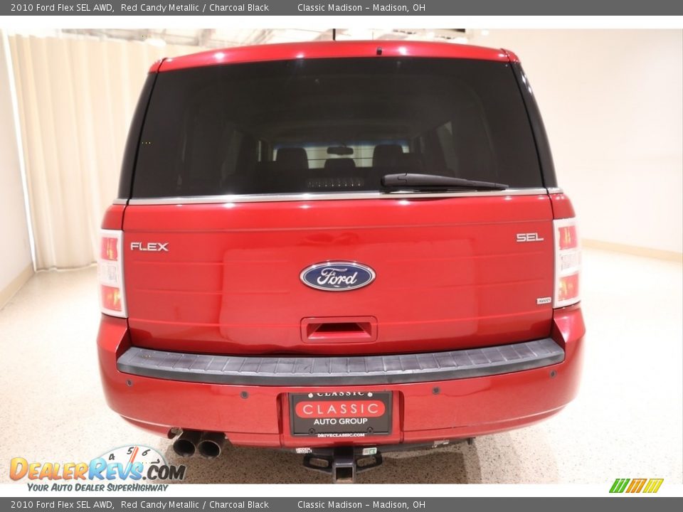 2010 Ford Flex SEL AWD Red Candy Metallic / Charcoal Black Photo #17