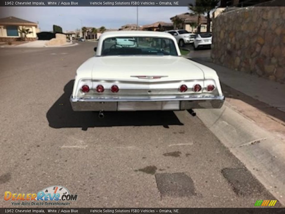 1962 Chevrolet Impala White / Aqua Blue Photo #15
