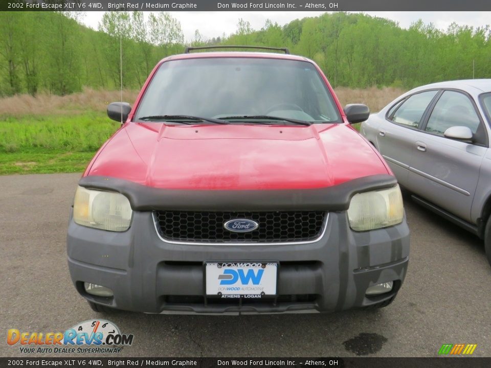 2002 Ford Escape XLT V6 4WD Bright Red / Medium Graphite Photo #4