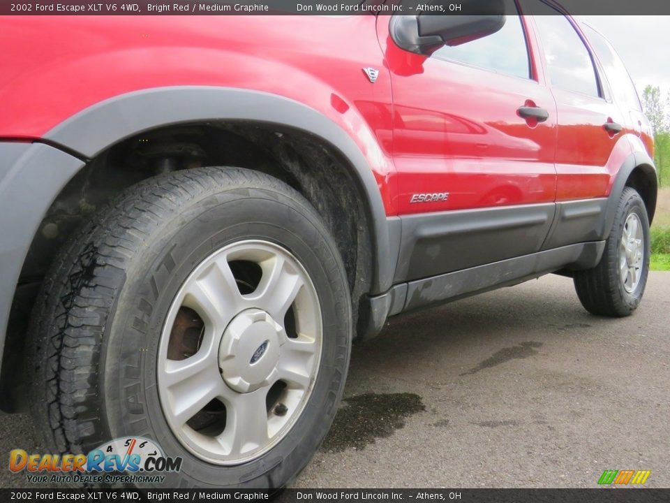 2002 Ford Escape XLT V6 4WD Bright Red / Medium Graphite Photo #6