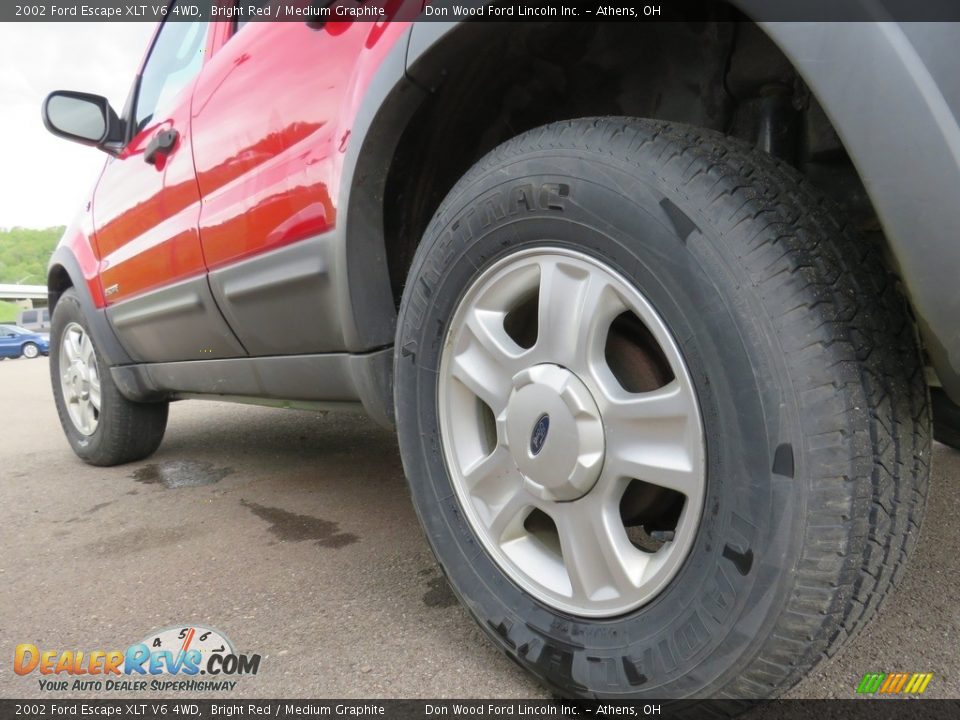 2002 Ford Escape XLT V6 4WD Bright Red / Medium Graphite Photo #8