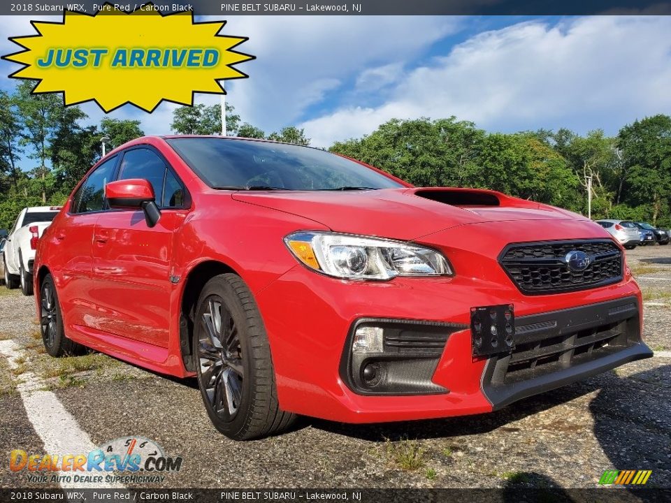 2018 Subaru WRX Pure Red / Carbon Black Photo #1