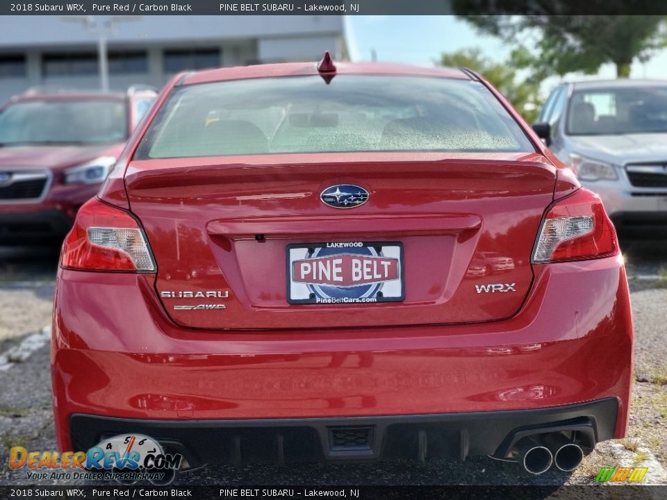 2018 Subaru WRX Pure Red / Carbon Black Photo #2