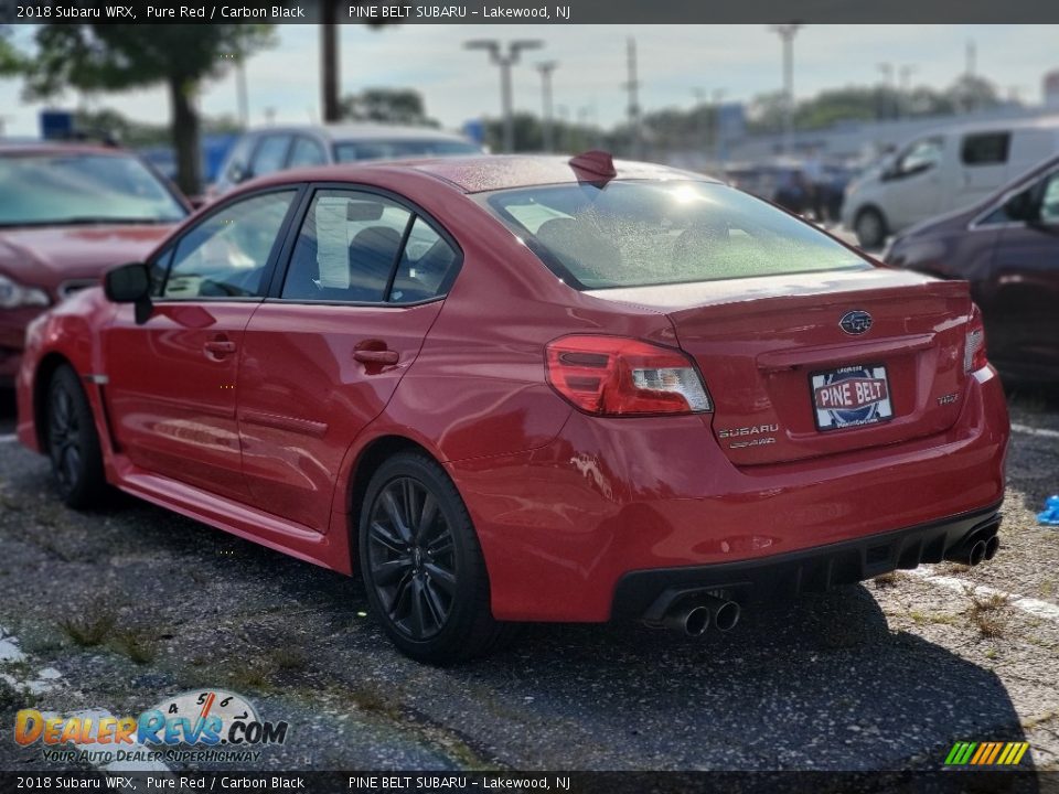 2018 Subaru WRX Pure Red / Carbon Black Photo #3