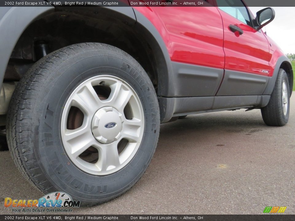2002 Ford Escape XLT V6 4WD Bright Red / Medium Graphite Photo #11