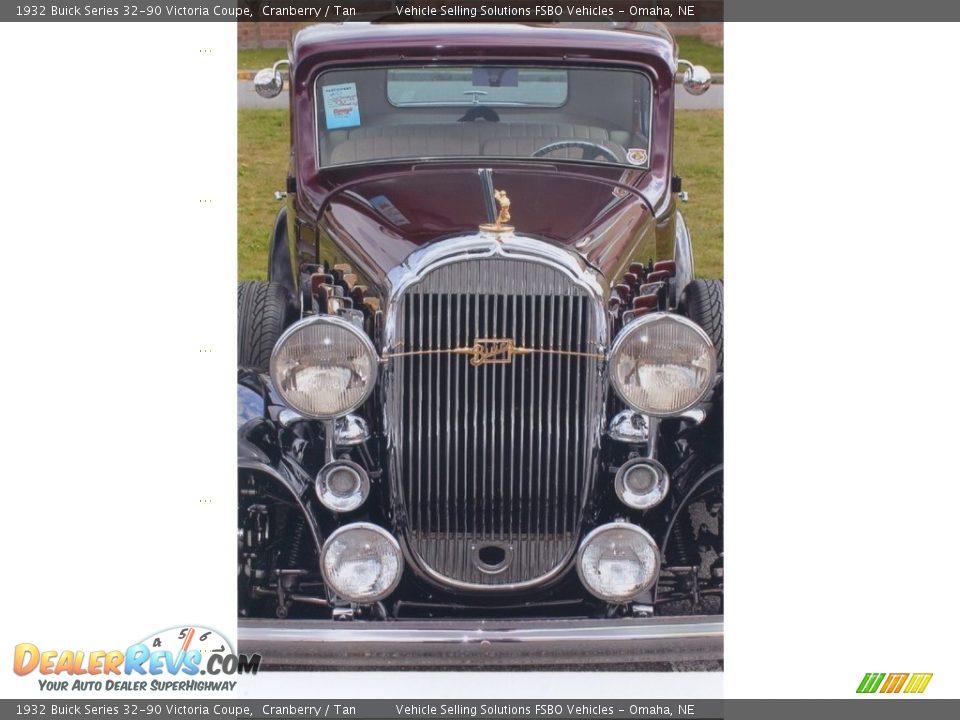 1932 Buick Series 32-90 Victoria Coupe Cranberry / Tan Photo #3