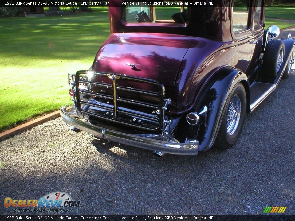 1932 Buick Series 32-90 Victoria Coupe Cranberry / Tan Photo #12