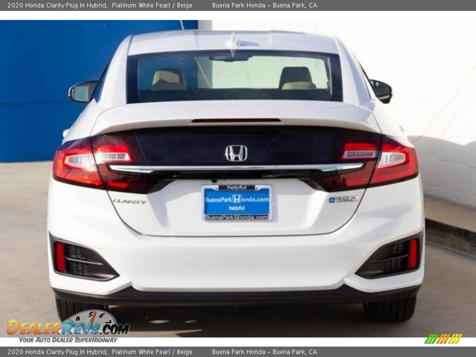 2020 Honda Clarity Plug In Hybrid Platinum White Pearl / Beige Photo #6
