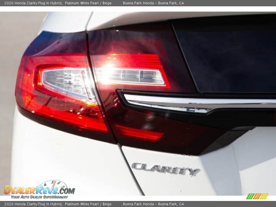 2020 Honda Clarity Plug In Hybrid Platinum White Pearl / Beige Photo #7