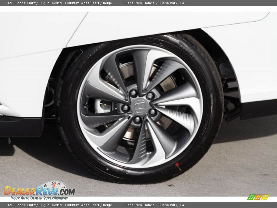 2020 Honda Clarity Plug In Hybrid Platinum White Pearl / Beige Photo #13