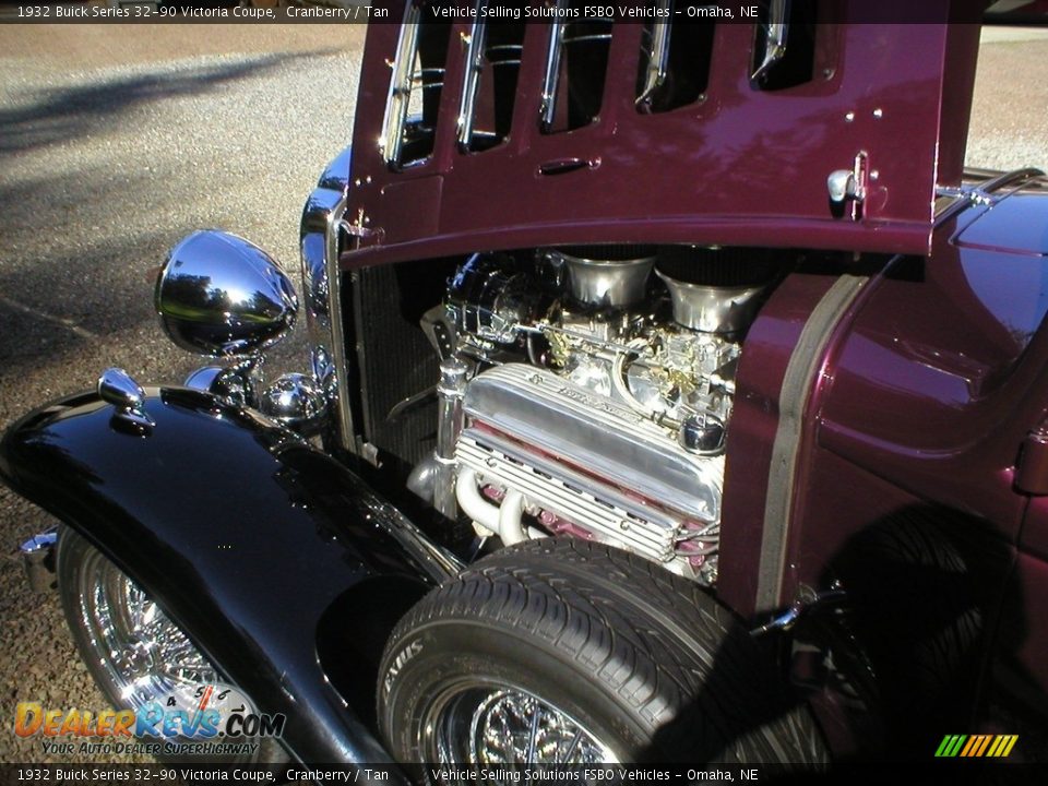 1932 Buick Series 32-90 Victoria Coupe Cranberry / Tan Photo #23