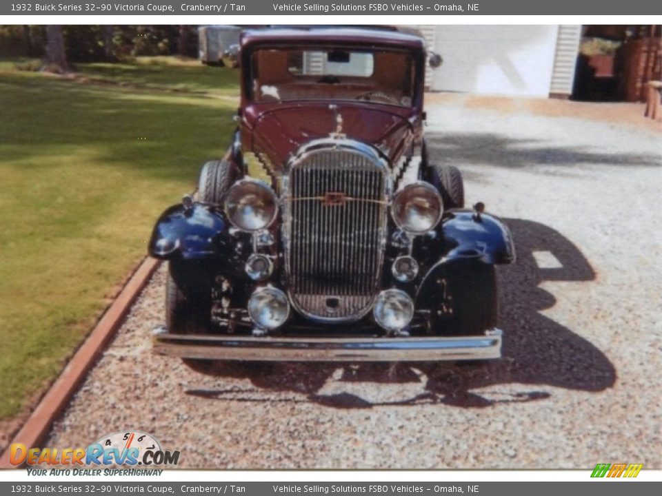 1932 Buick Series 32-90 Victoria Coupe Cranberry / Tan Photo #30