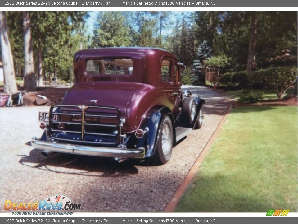 1932 Buick Series 32-90 Victoria Coupe Cranberry / Tan Photo #31