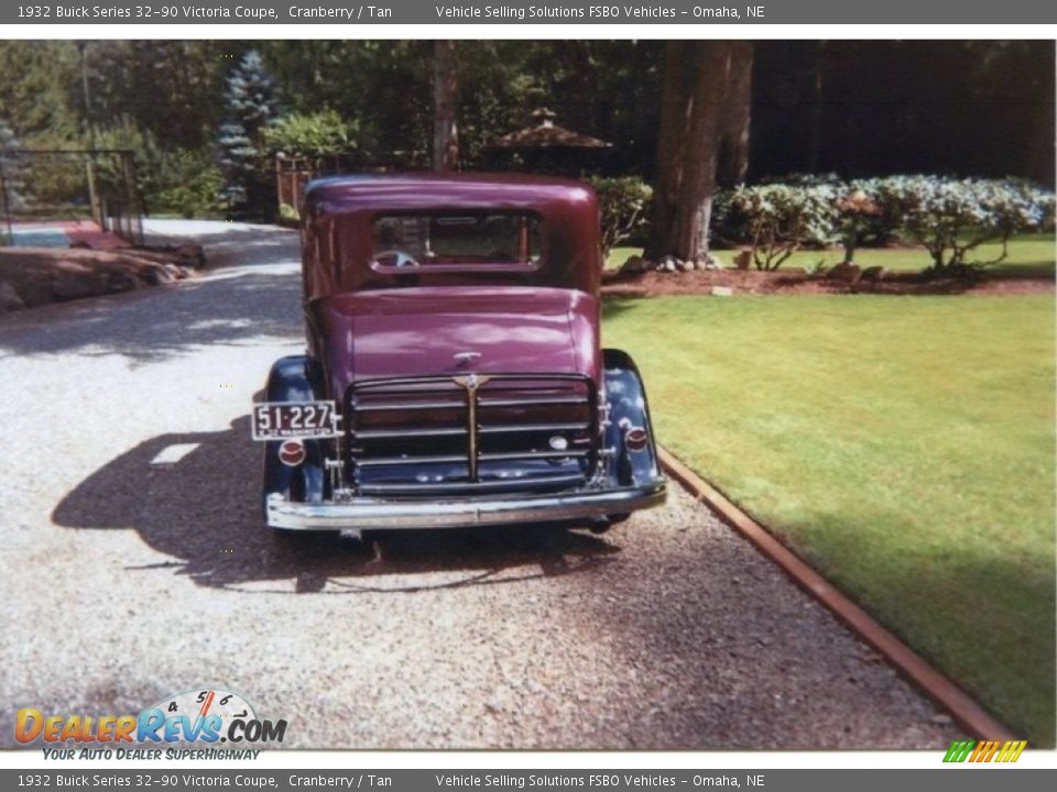 1932 Buick Series 32-90 Victoria Coupe Cranberry / Tan Photo #32