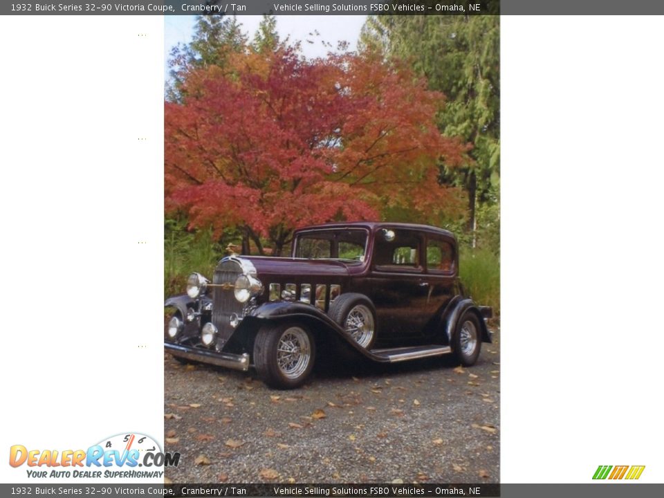 1932 Buick Series 32-90 Victoria Coupe Cranberry / Tan Photo #35