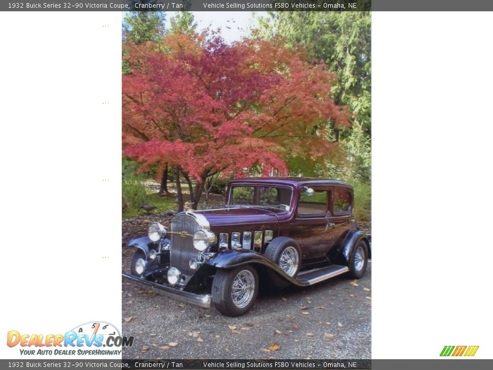 1932 Buick Series 32-90 Victoria Coupe Cranberry / Tan Photo #36