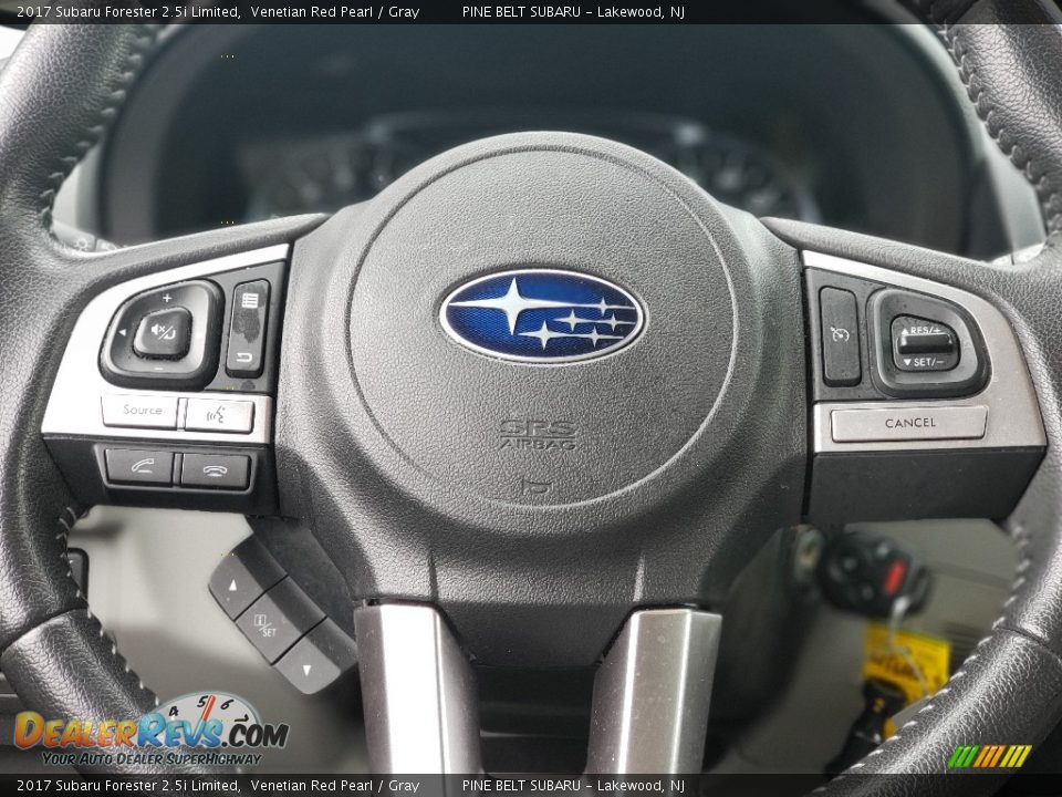 2017 Subaru Forester 2.5i Limited Venetian Red Pearl / Gray Photo #9