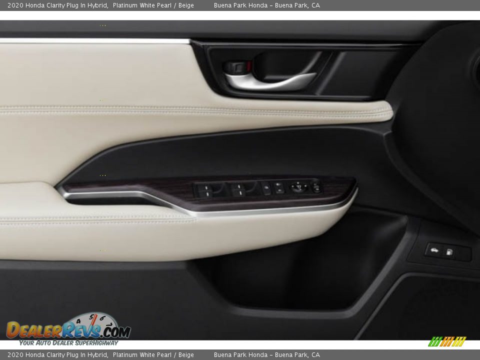 2020 Honda Clarity Plug In Hybrid Platinum White Pearl / Beige Photo #35
