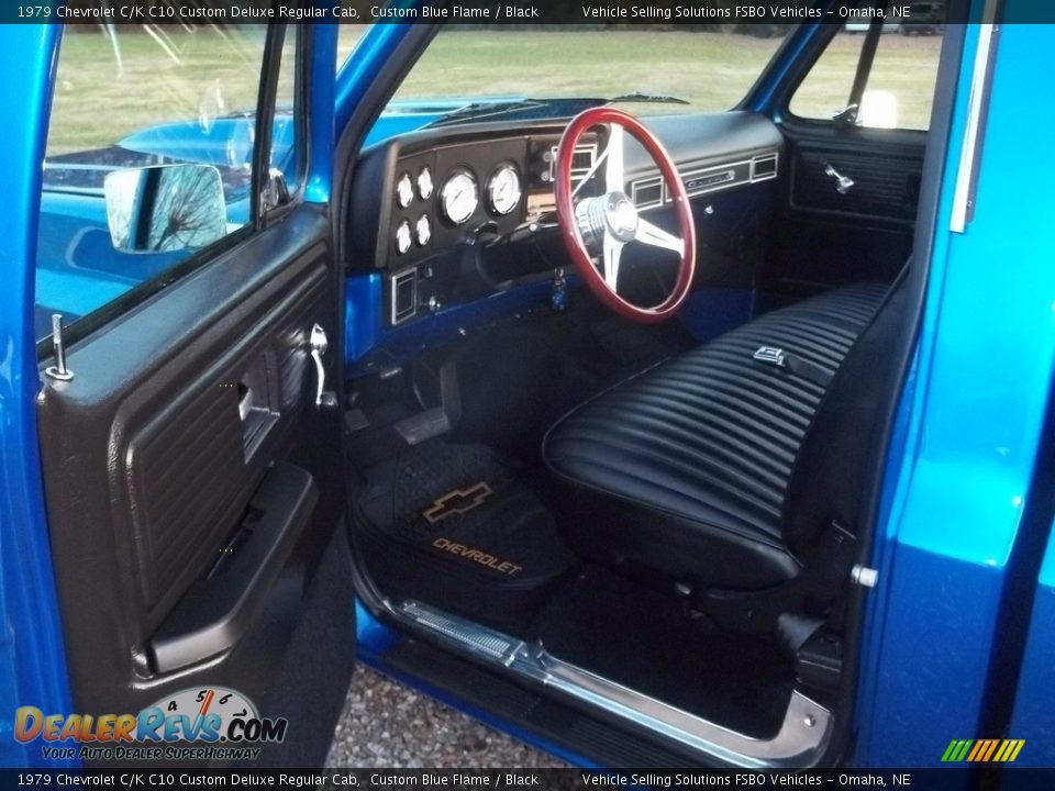 Black Interior - 1979 Chevrolet C/K C10 Custom Deluxe Regular Cab Photo #5